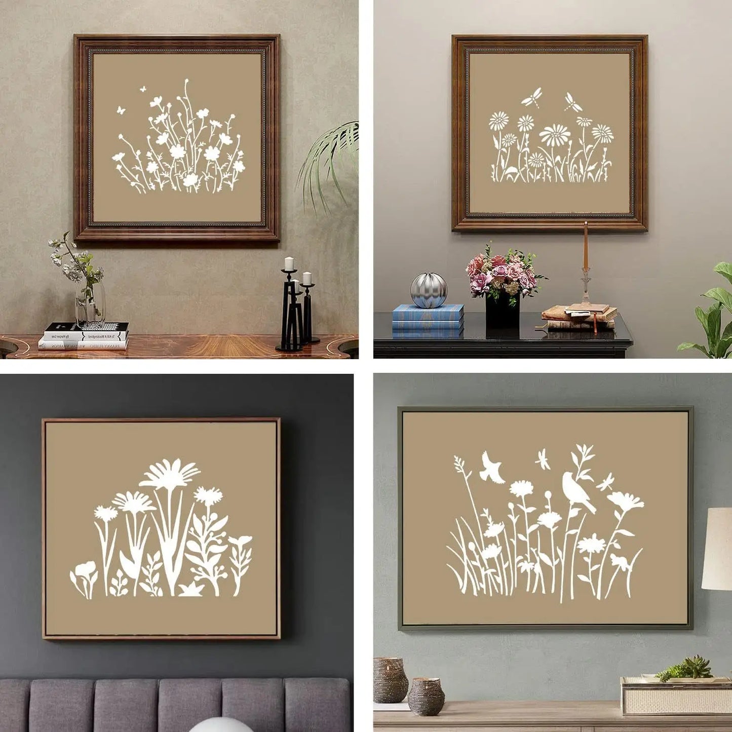 Stencils de Flores - 13x15cm
