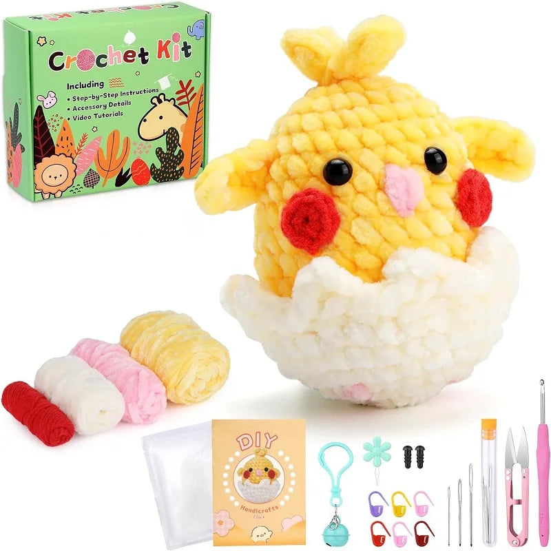 Crochê super easy: coelinho, pintinho, coala e pinguin natalino