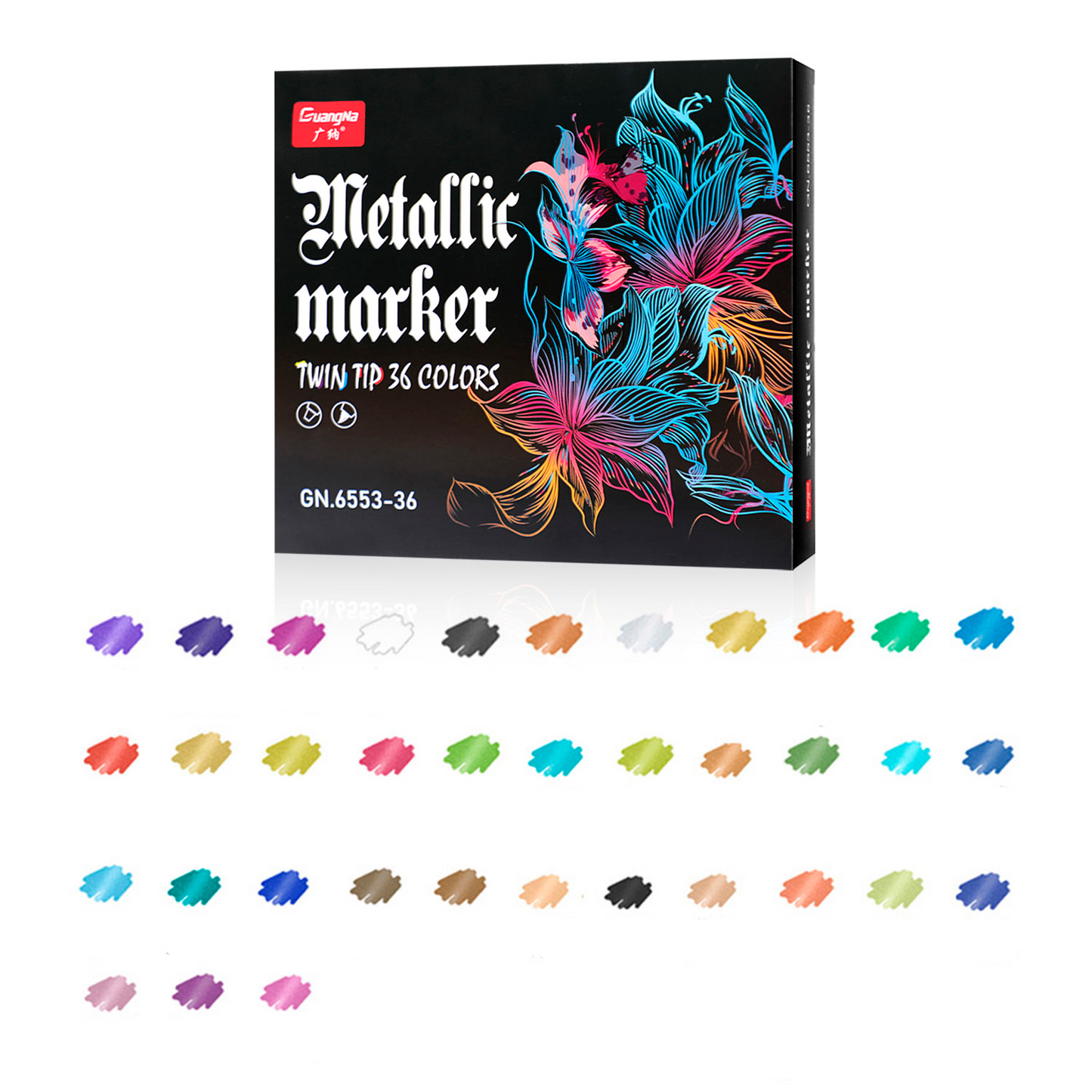 Canetas Biverso Metálico - ponta dupla