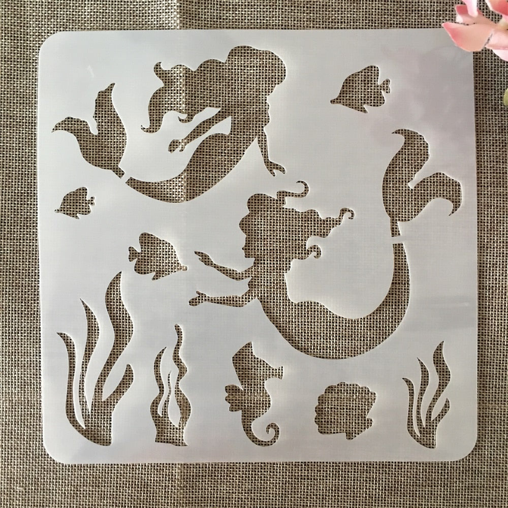 20Pcs/Set 20cm Stencils Marinhos