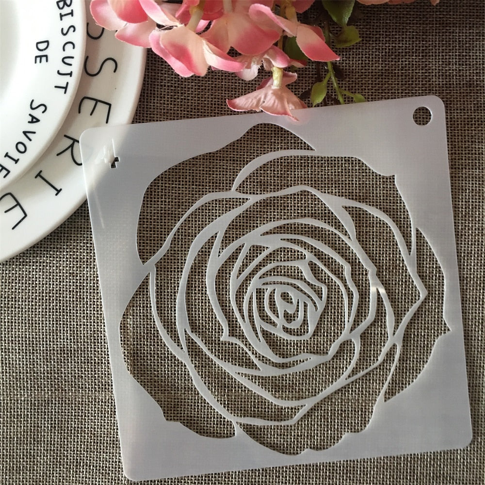 20Pcs/Set 15cm Stencils Sunflowers