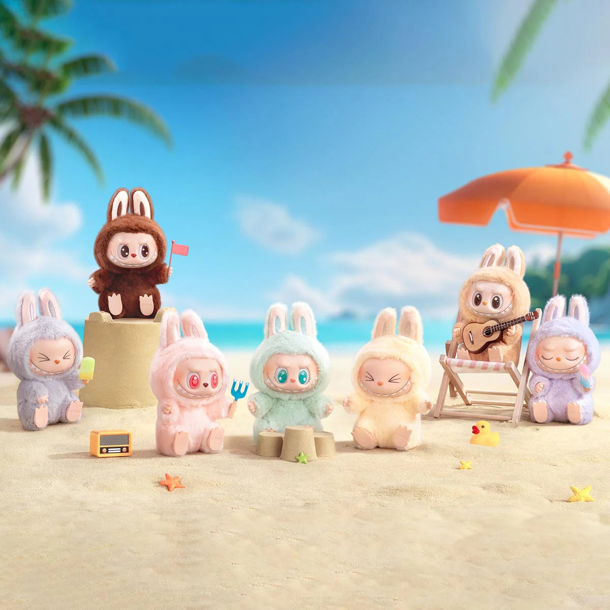 Kit com 6 Labubus em Pé Sortido - 50% de desconto