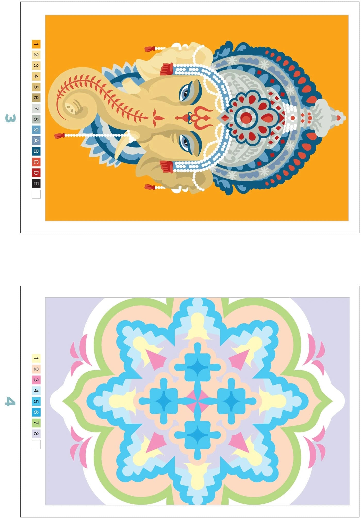 Pintura Numerada: Mandalas e rangolis