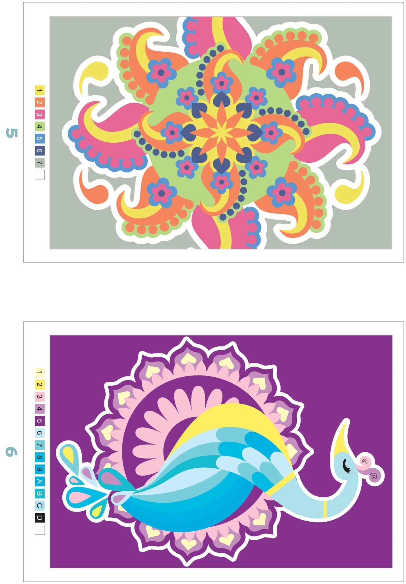 Pintura Numerada: Mandalas e rangolis