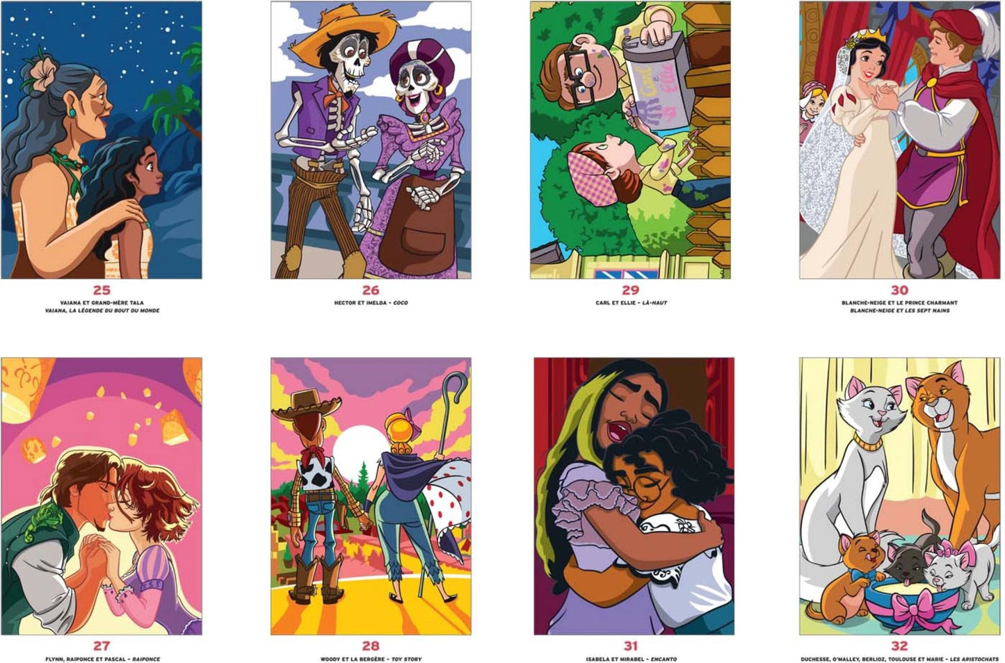 Pintura Numerada: Histórias de Amor da Disney