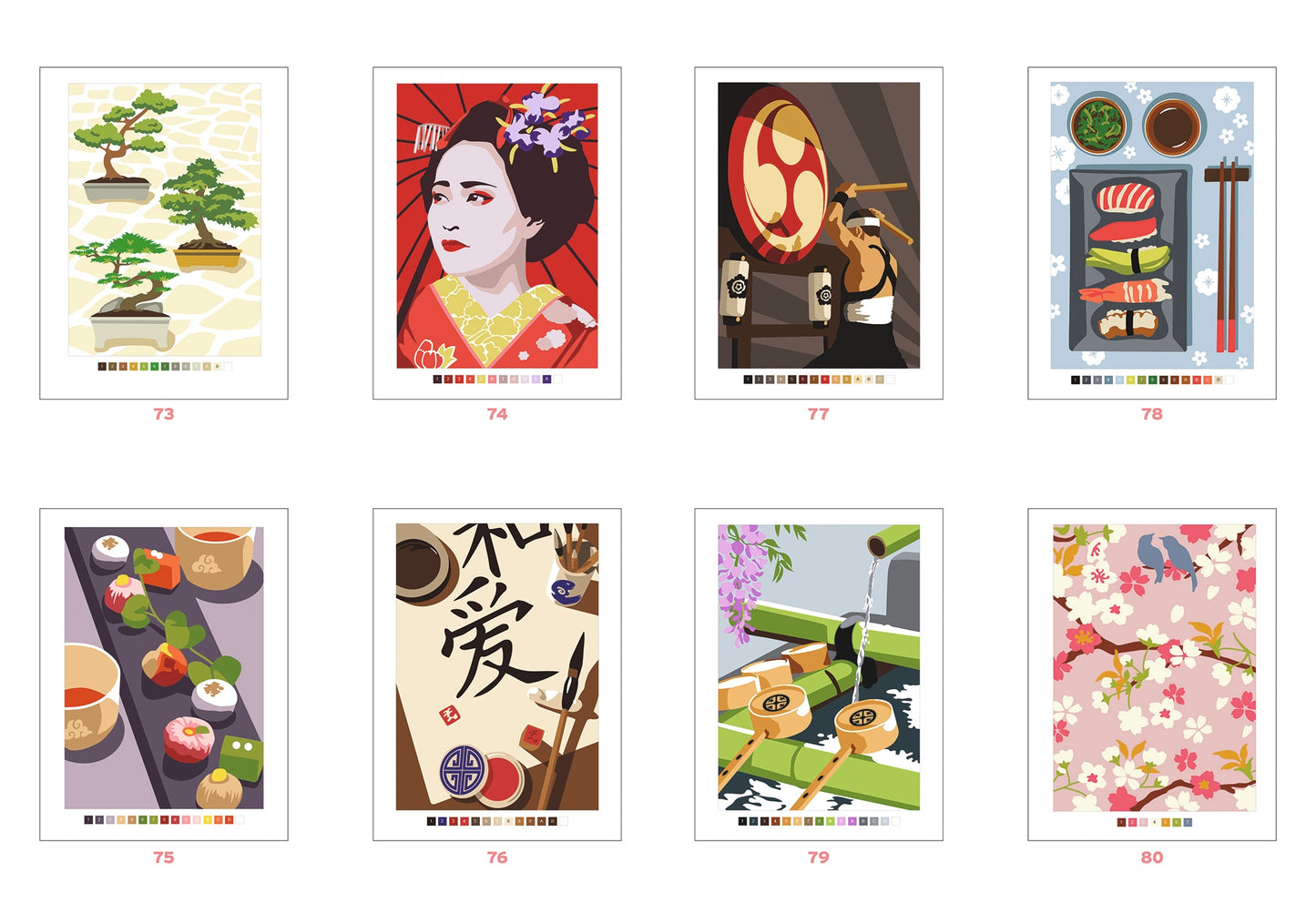 Pintura Numerada: Japão