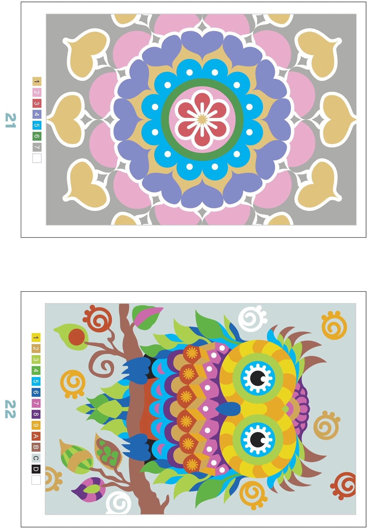 Pintura Numerada: Mandalas e rangolis