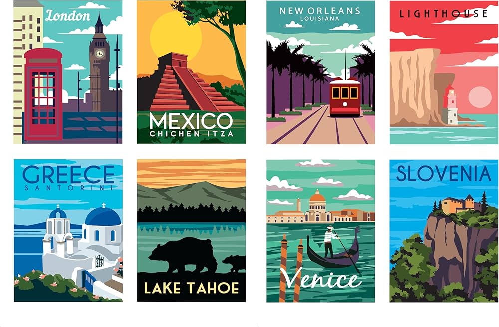 Pintura Numerada: Merveilleux voyages (livro físico)