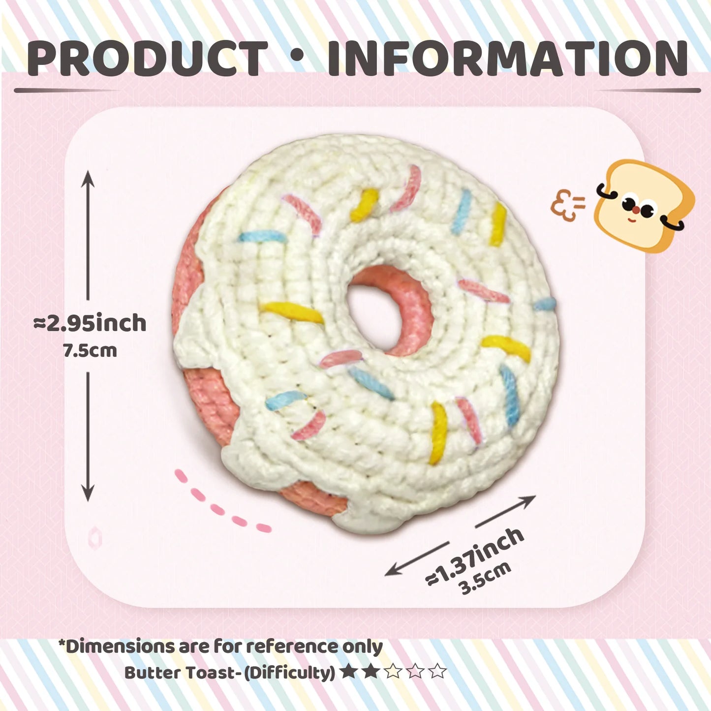 Kit de crochê com tema Donut