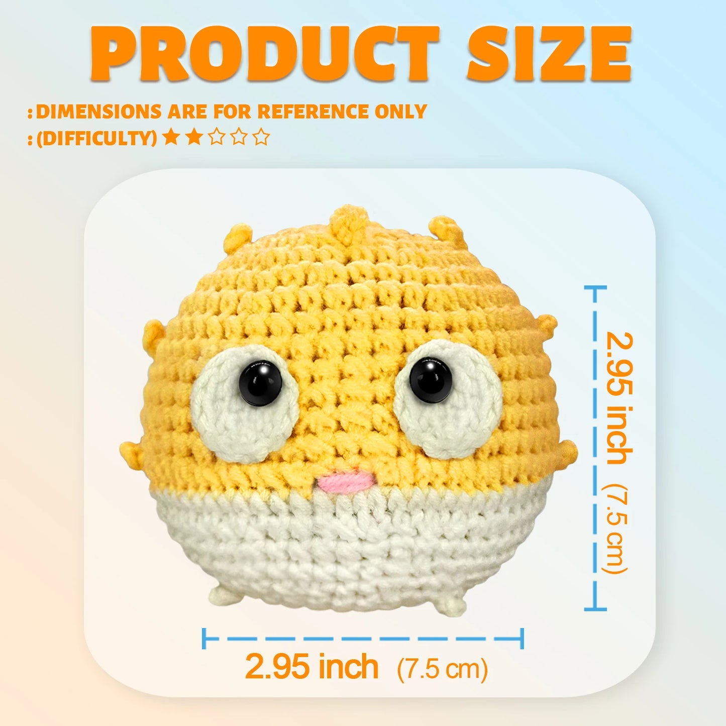 Kit de crochê com tema animal