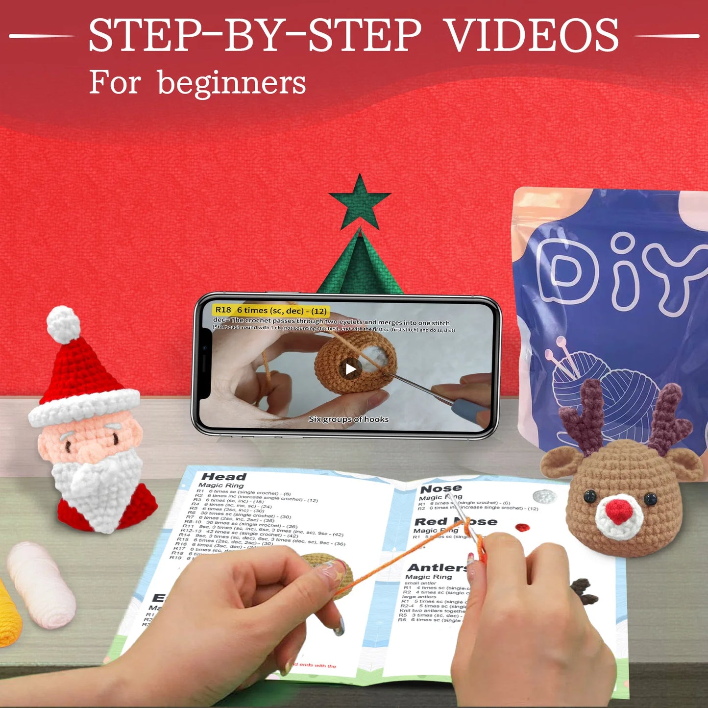 Papai Noel e suas renas