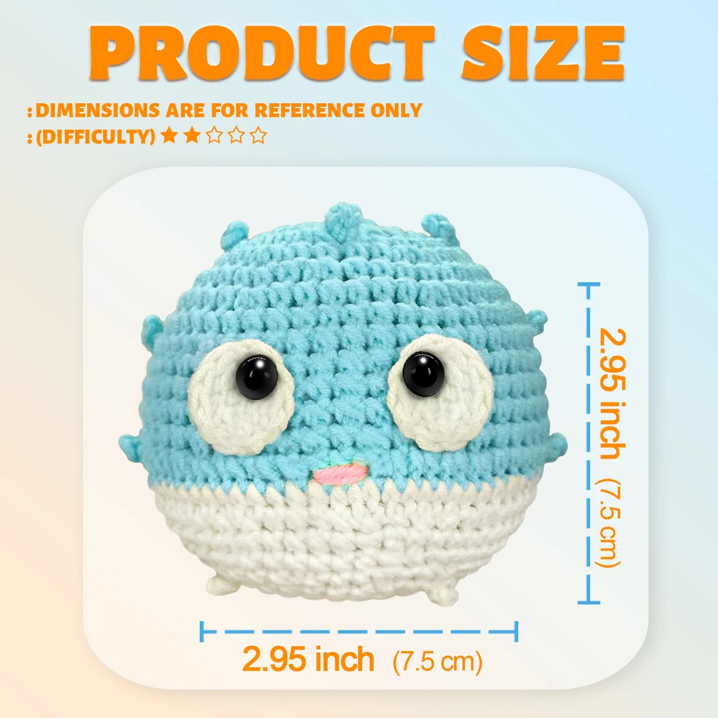 Kit de crochê com tema animal