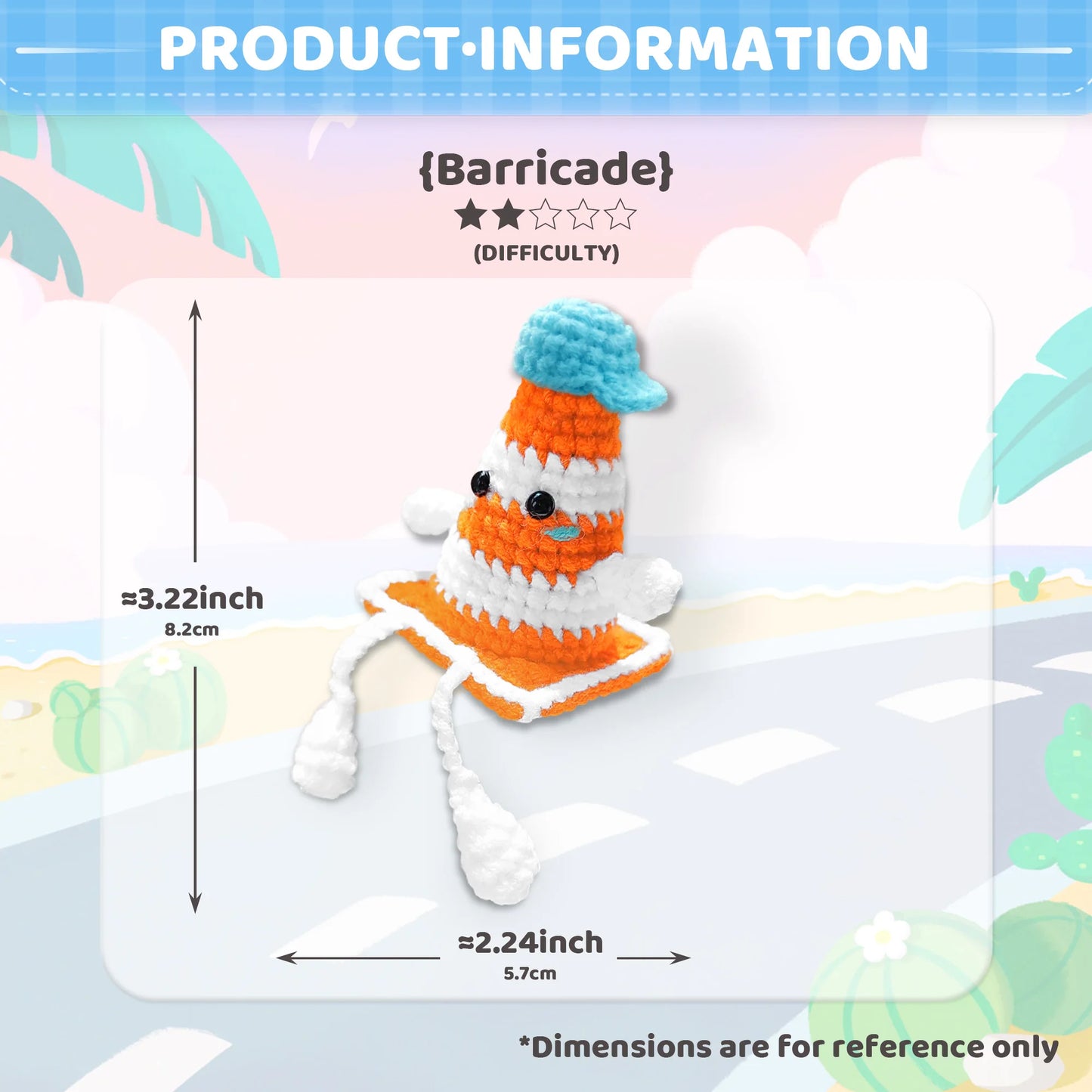 Conjunto de crochê YAMAXIN 1 unidade para iniciantes, inclui tutoriais de vídeo passo a passo (acessórios em cor aleatória)