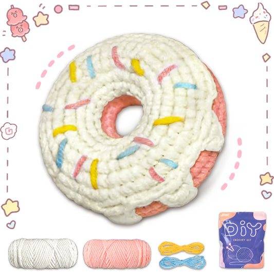 Kit de crochê com tema Donut