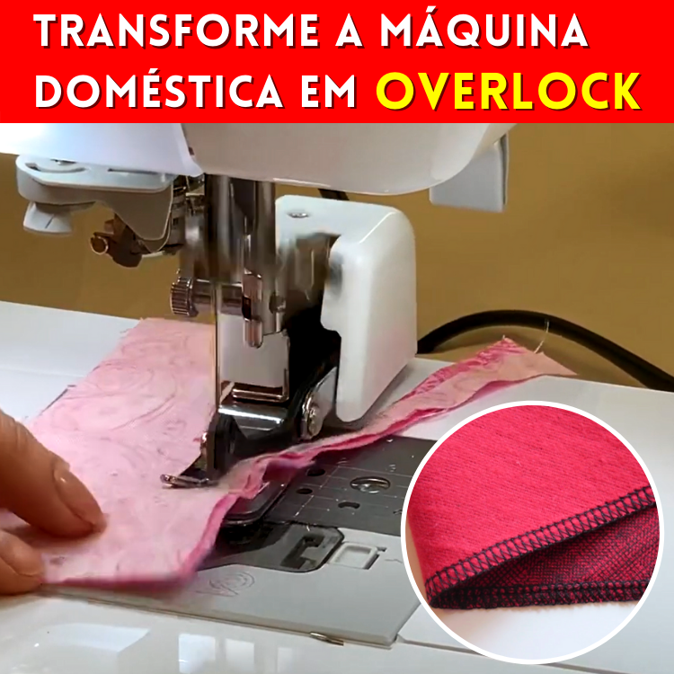 Calcador de Overlock com haste cortante