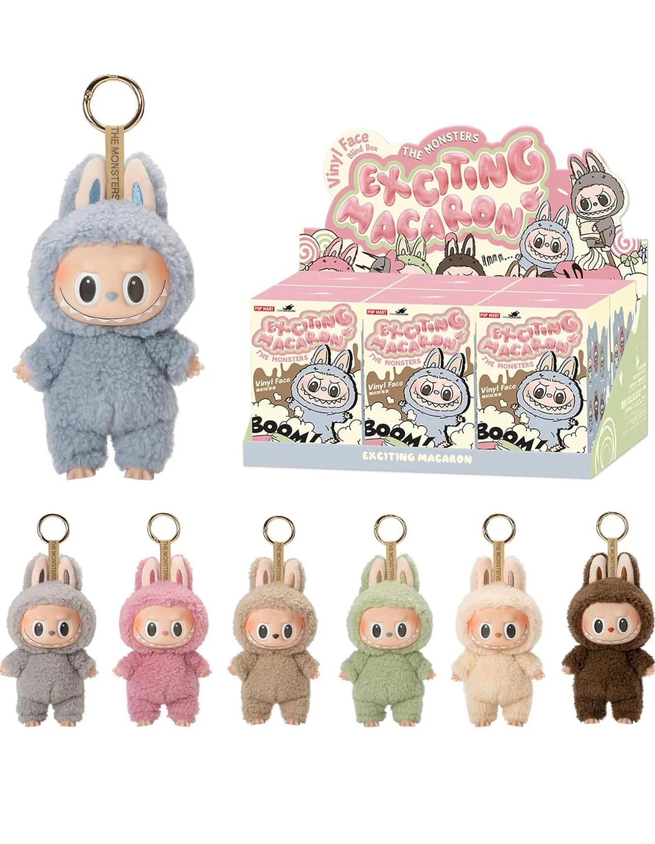 Kit com 6 Labubus em Pé Sortido - 50% de desconto