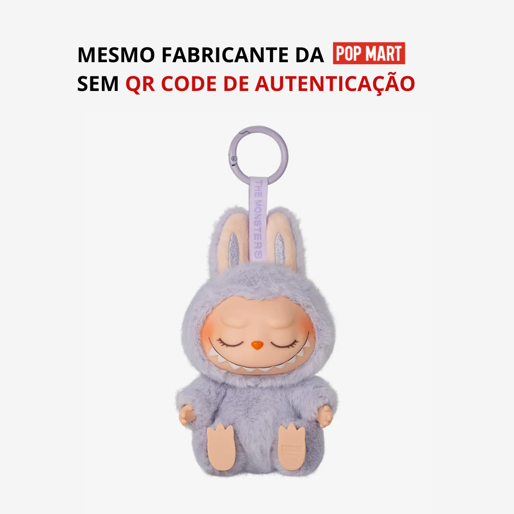 Labubu sentado Lilás