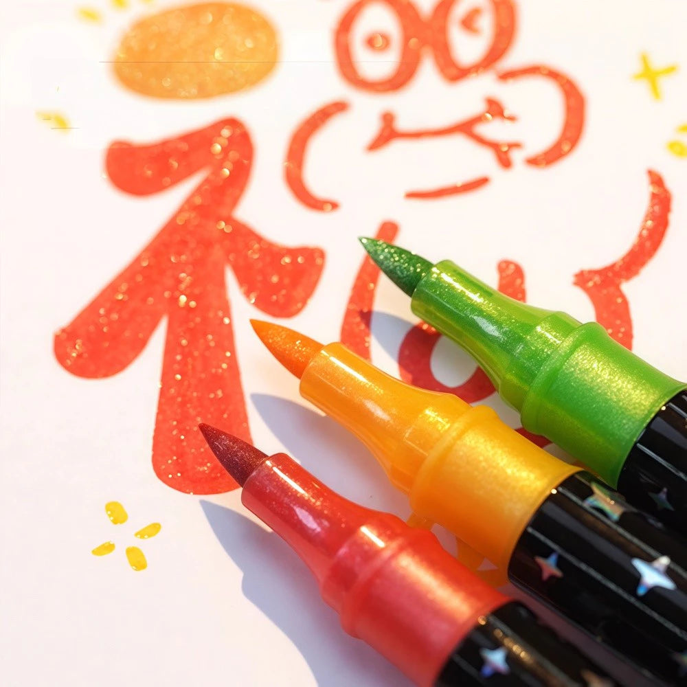 Canetas GliMax (ponta dupla cintilante)