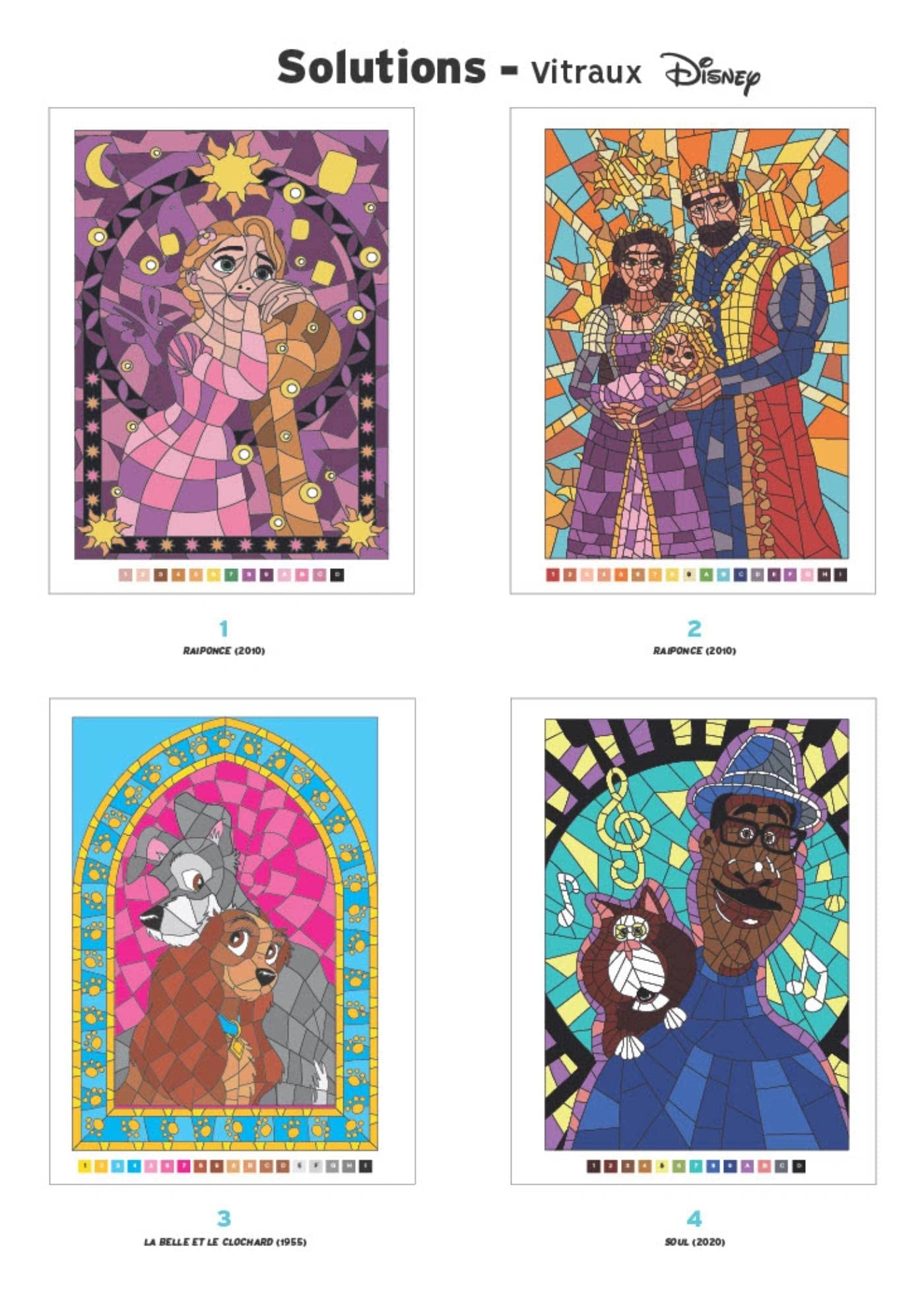 Pintura Numerada: Disney Vitral