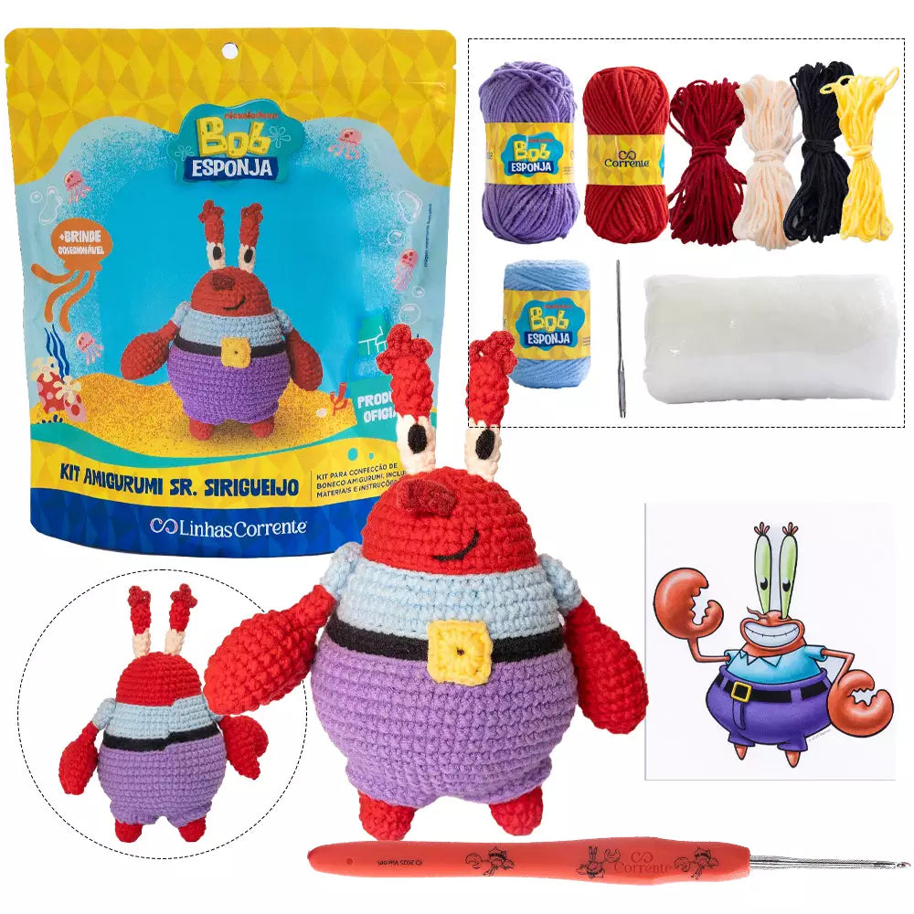 Coleção Bob Esponja: 4 personagens DIY