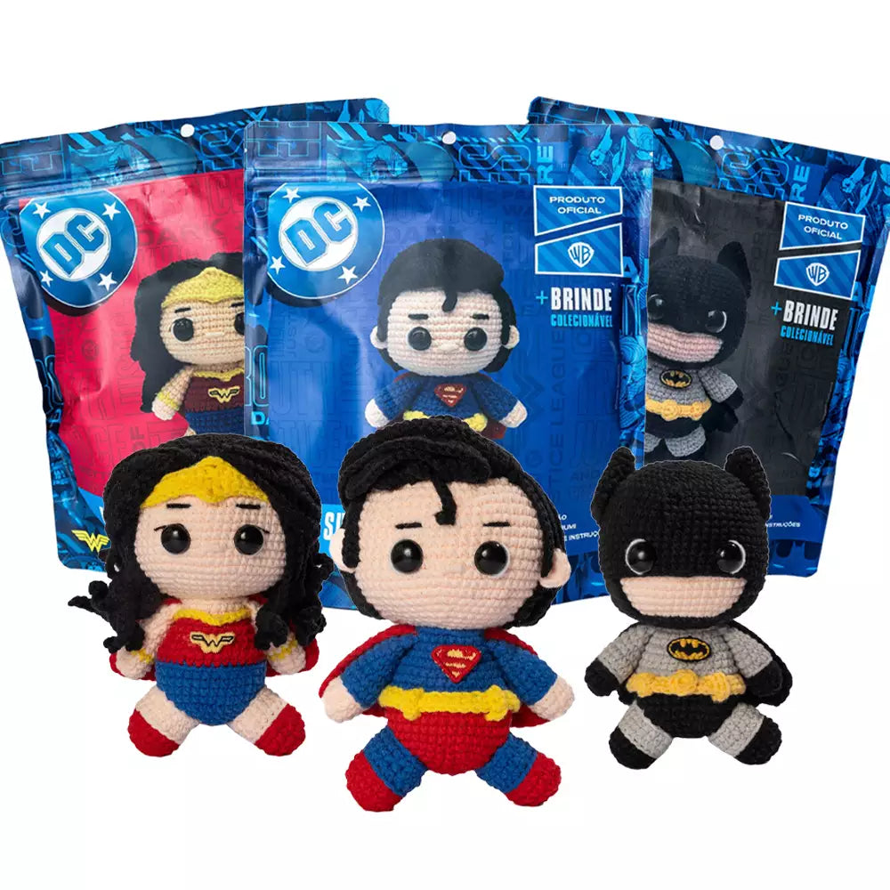 Coleçào Liga da Justica: 3 personagens DIY