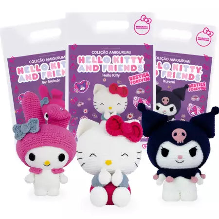 Coleção Hello Kitty e amigas: 3 personagens DIY