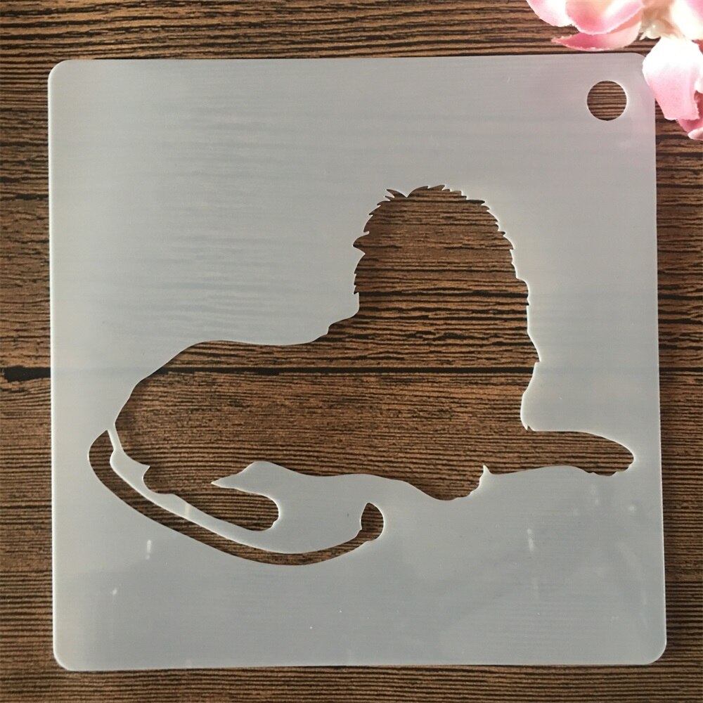 13x13cm Stencils Mundo Animal - 16Pcs