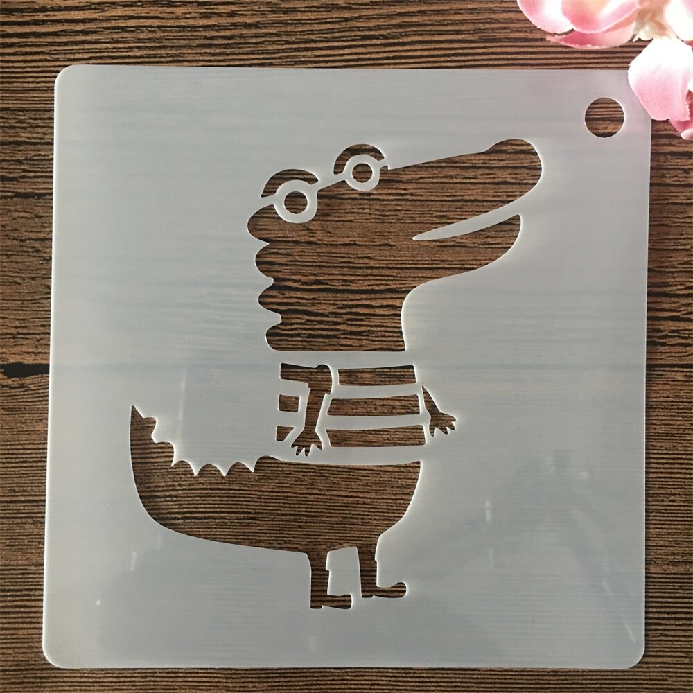 13x13cm Stencils Mundo Animal - 16Pcs