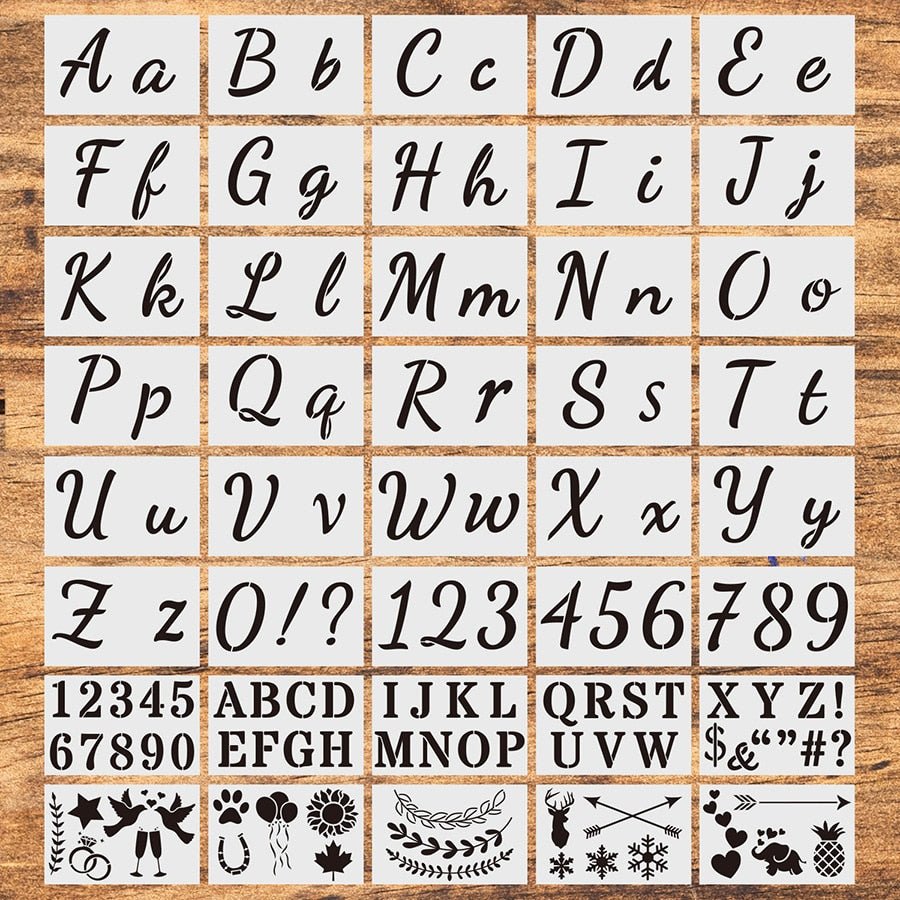 Moldes de Letras - 40 pcs