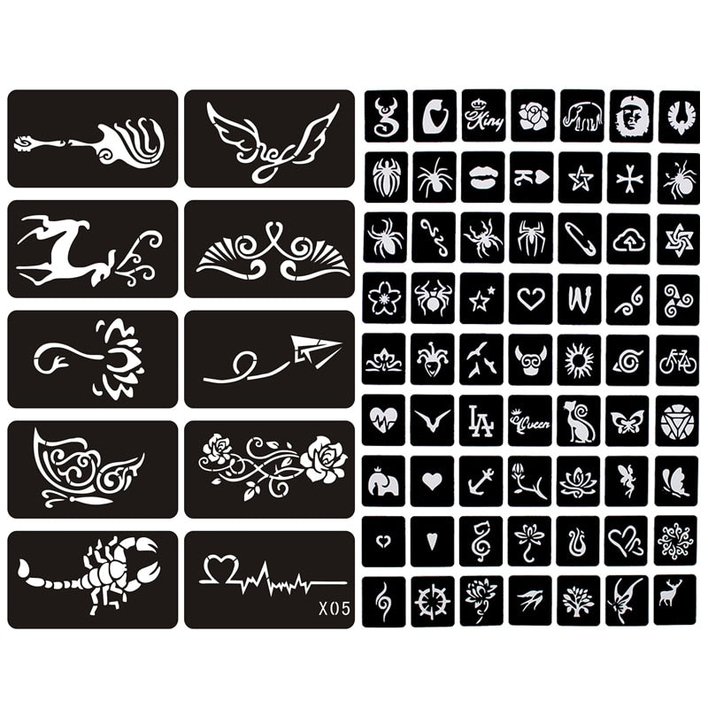 133pcs stencils adesivos