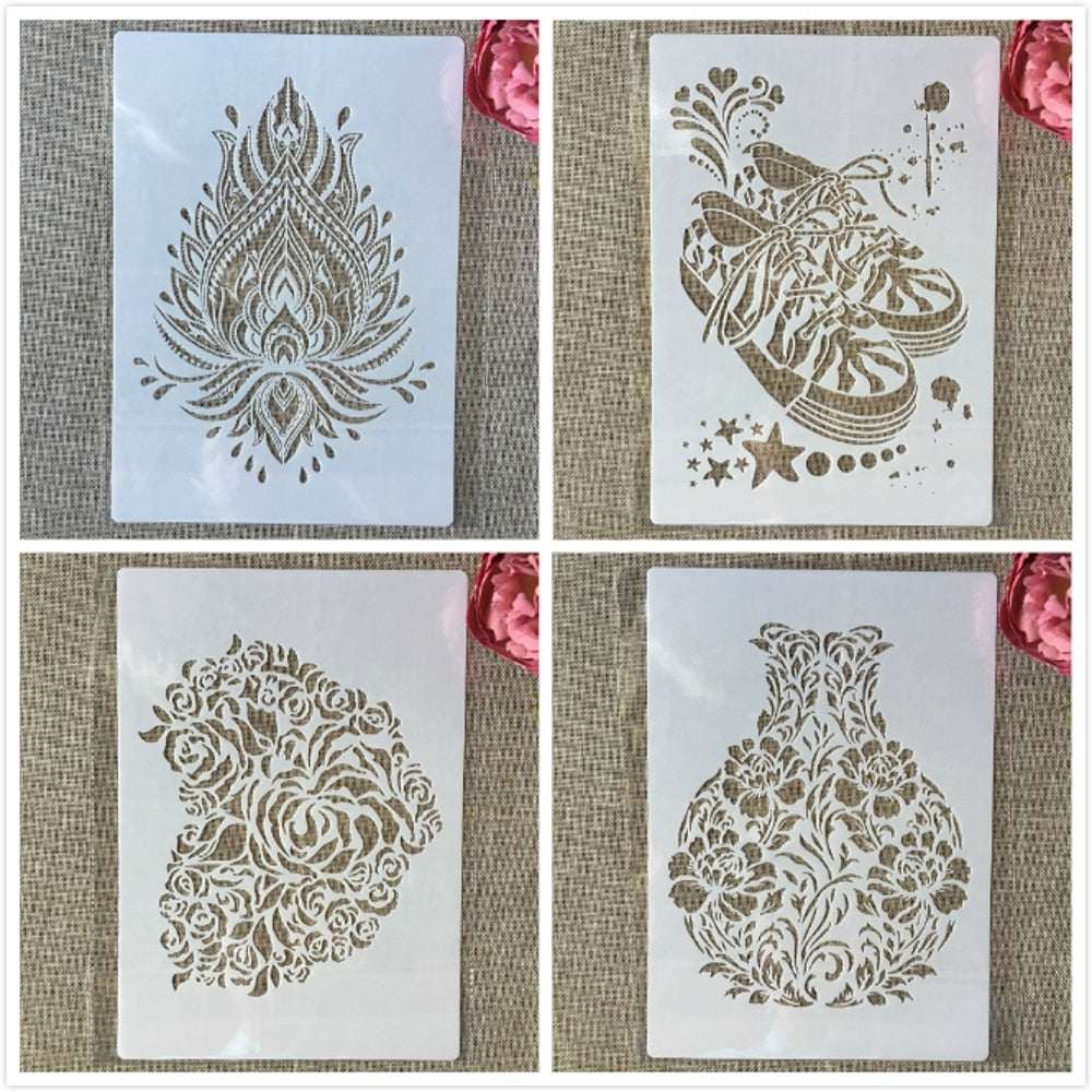 Stencils A4 - 4pcs