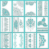 12Pcs/Set A4 29cm Mandala Floral Lotus