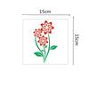 Stencils de flores 20pcs - 15x15cm