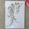 4Pcs A4 Stencils de Flores